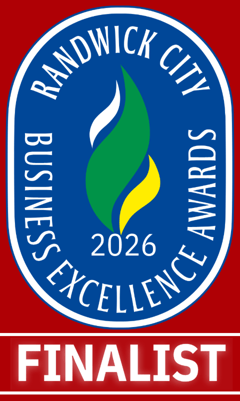 Randwick City Business Excellence Awards 2026 Finalist badge