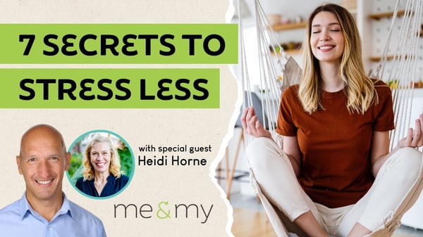 Anthony Hartcher with mindfulness speaker Heidi Horne on how to stress less